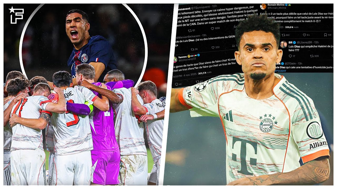 Bayern en crise après la blessure d'Hakimi : Luis Diaz lynché, le PSG sous pression ⚽