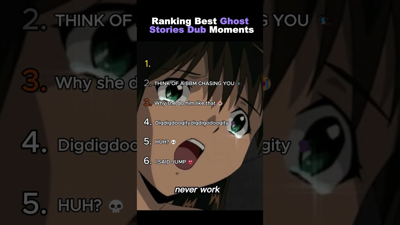 Ranking Ghost Stories Dub Moments #funny #ghoststories #anime #shorts