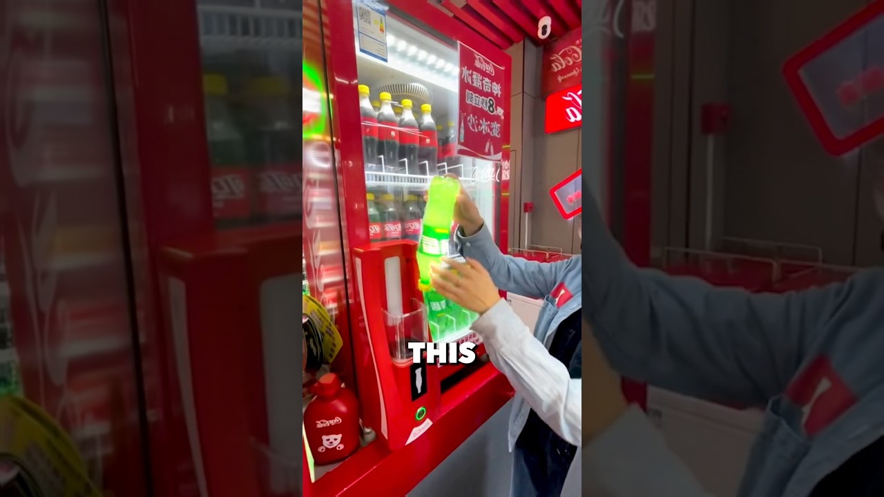 Futuristic Vending Machine in Japan That Transforms Your Drink 🥤