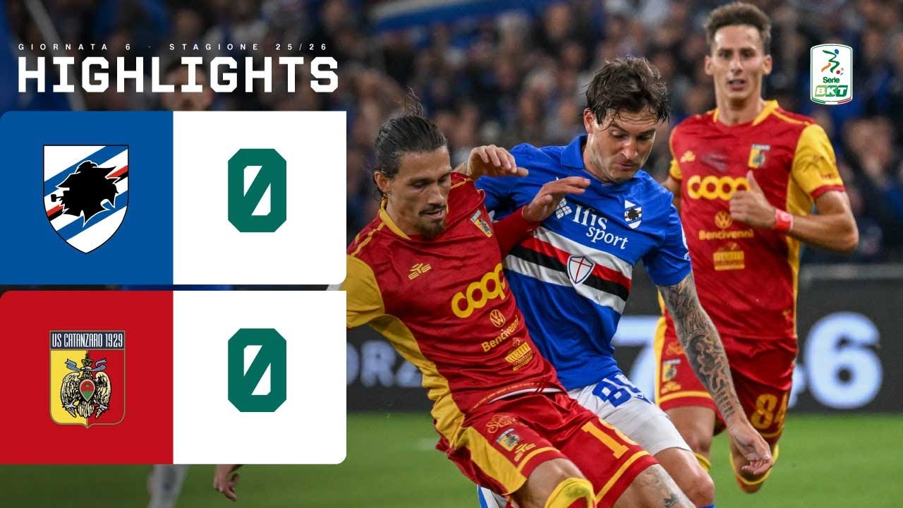 Sampdoria e Catanzaro pareggiano 0-0 a Marassi ⚽ | Highlights Serie BKT