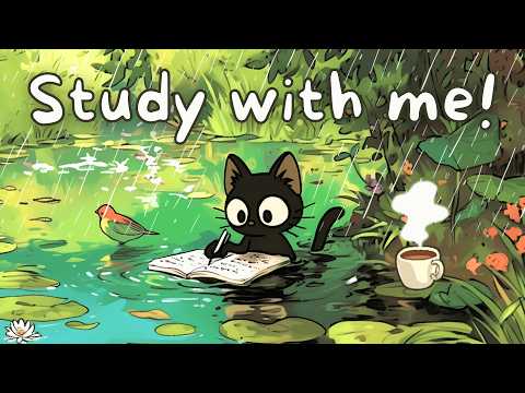 3 HOUR STUDY WITH ME | Pomodoro 50/10 | Lo-fi Rain ☔️ Forest Spring & Birdsong