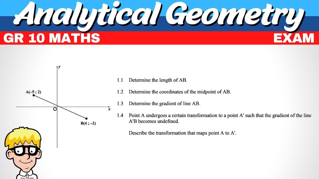 Analytical Geometry Exam Questions Grade 10
