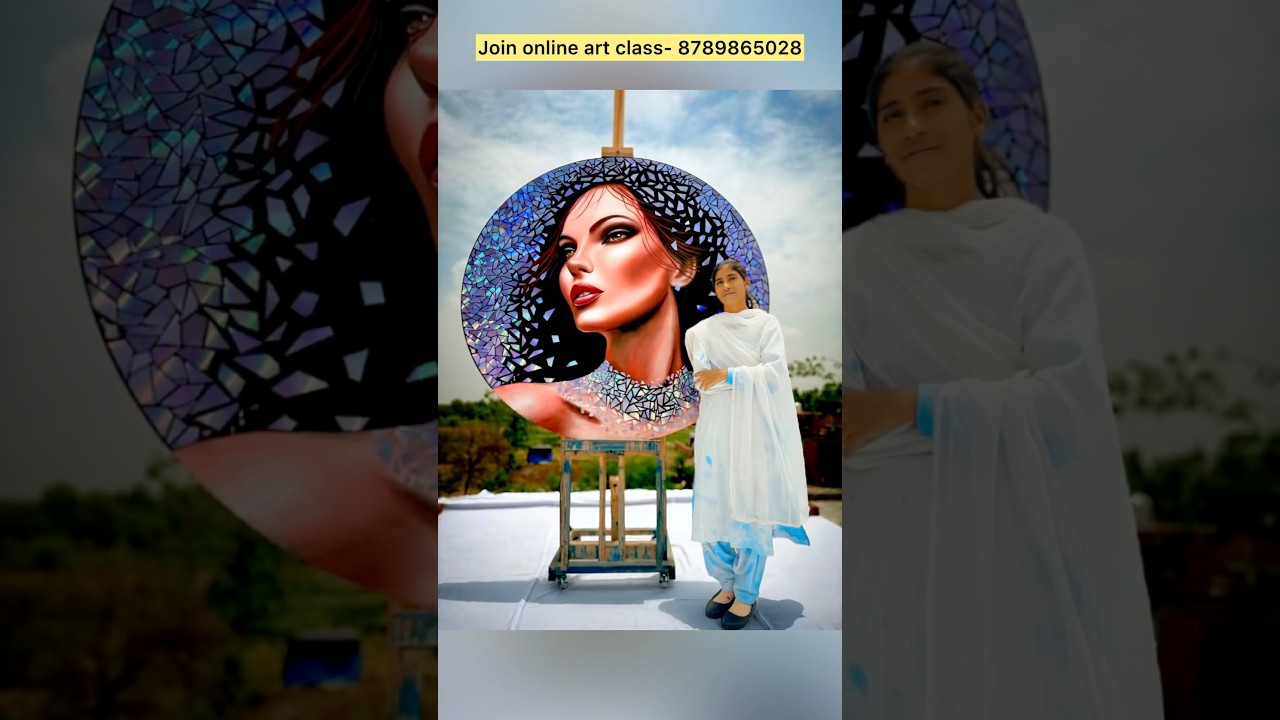 CD-R Art: Stunning Painting by Noor Jahan 🎨