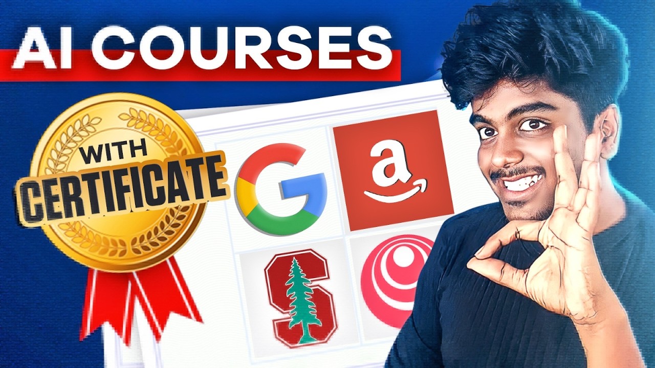 Top 5 Free AI Courses for Beginners 2025 🤖