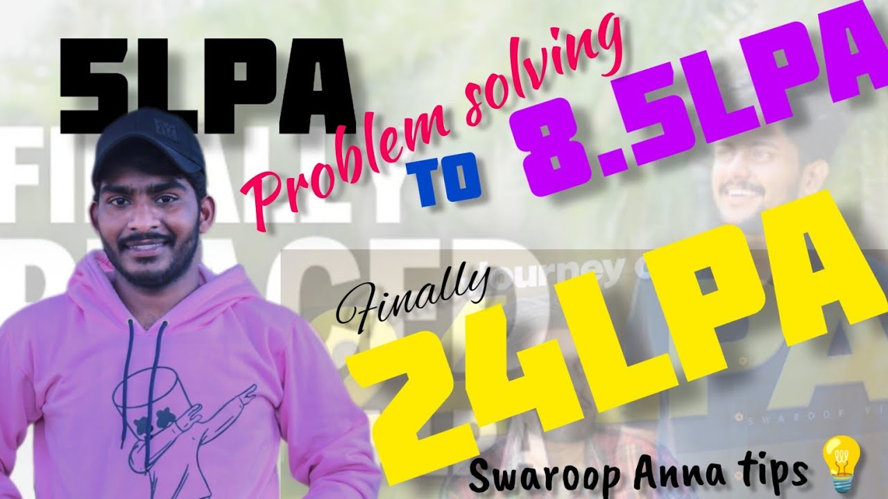From 5LPA to 24LPA: Swaroop Anna's DSA Secrets 🚀