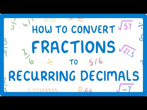 How to Convert Fractions to Recurring Decimals (Proportions Part 3/6) (2026/27 exams)