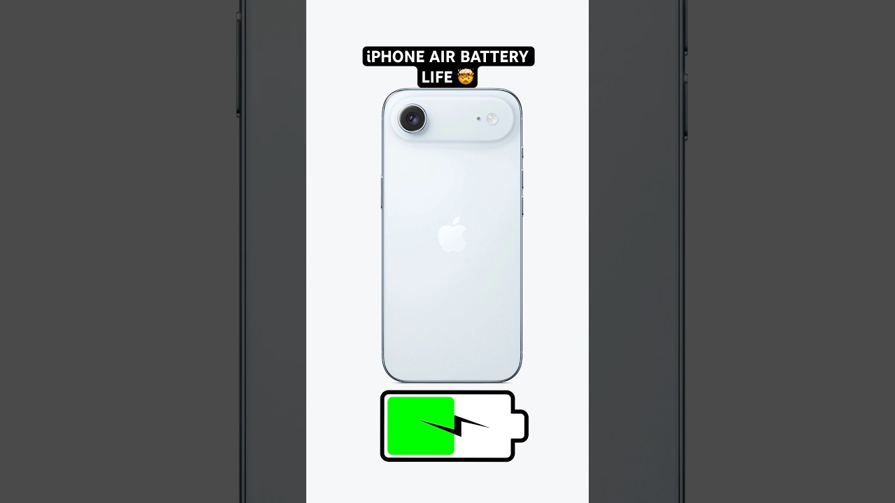 Surprising iPhone Air Battery Test π