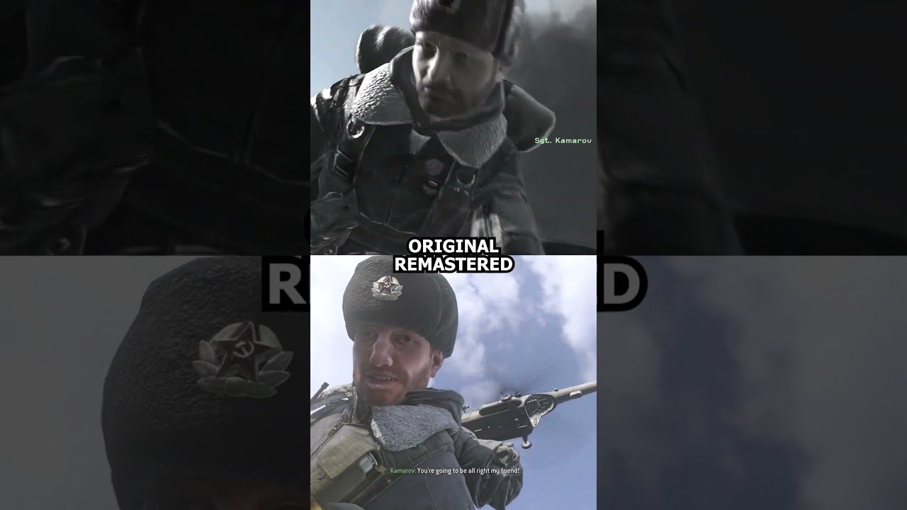 Sergeant Kamarov in MW original vs remastered #cod #callofduty #codmw