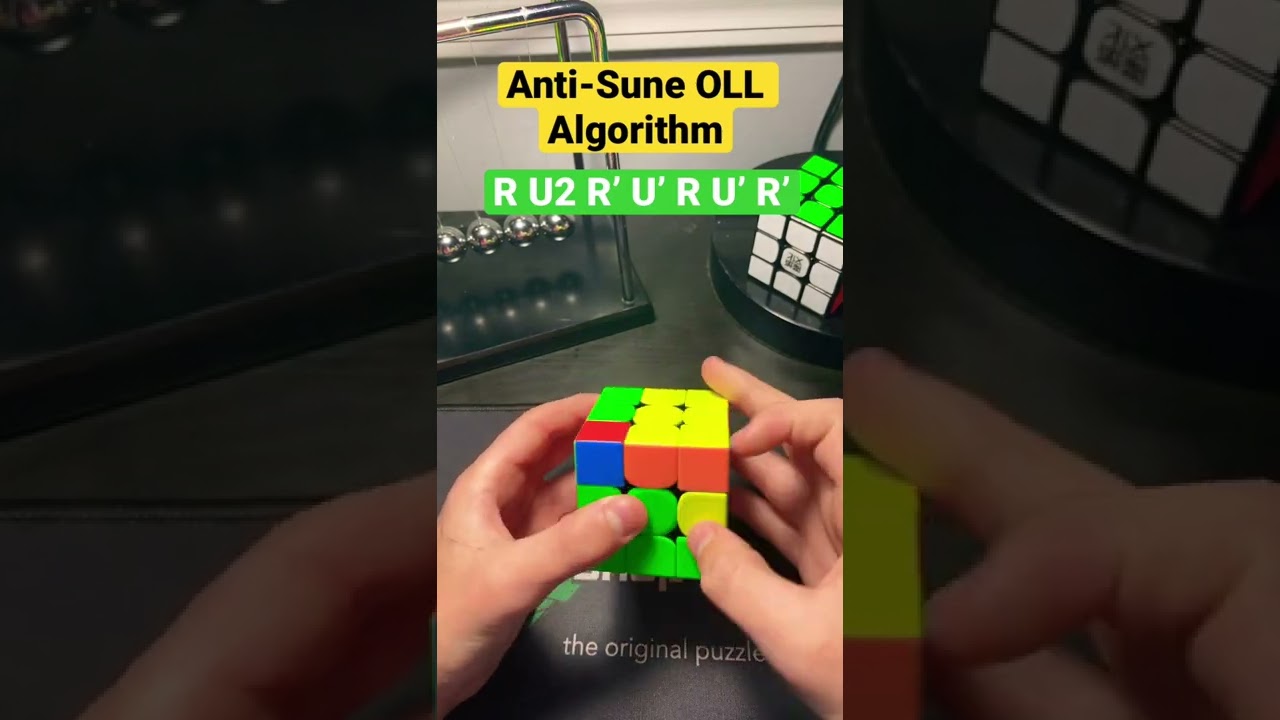 Master the Anti-Sune OLL Algorithm for Faster Rubik's Cube solves! 🔥