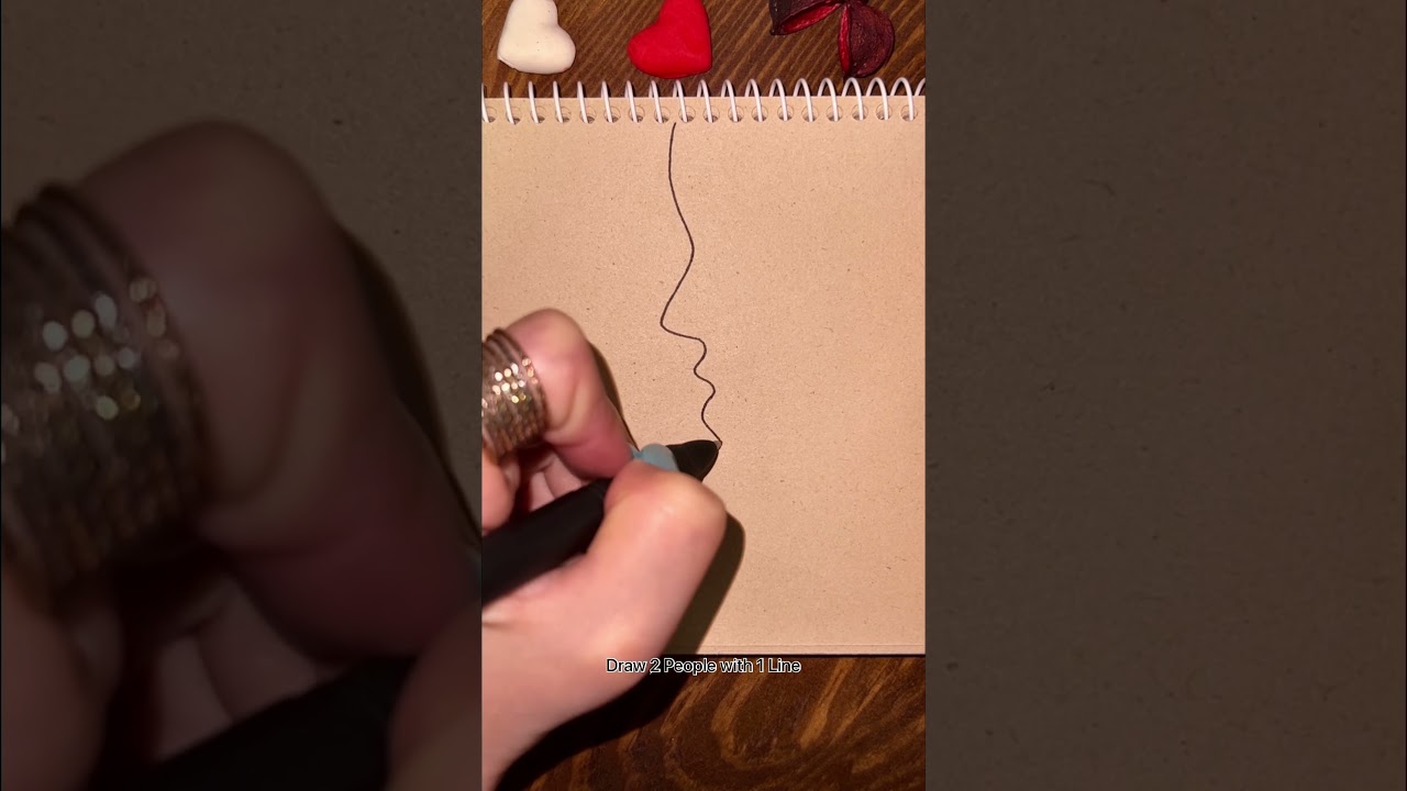 Draw Two People with a Single Line ✍️