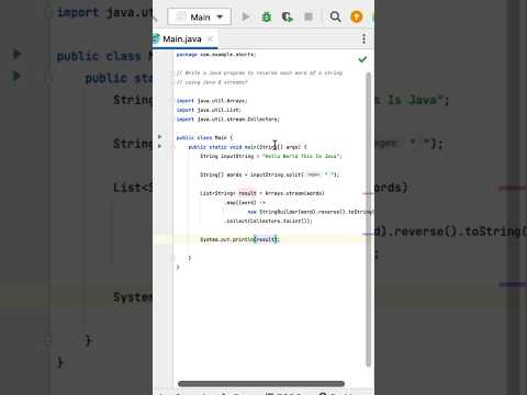 Java 8 Program 9 - How to Reverse Each Word of String using Java 8 Streams #java #interview #coding