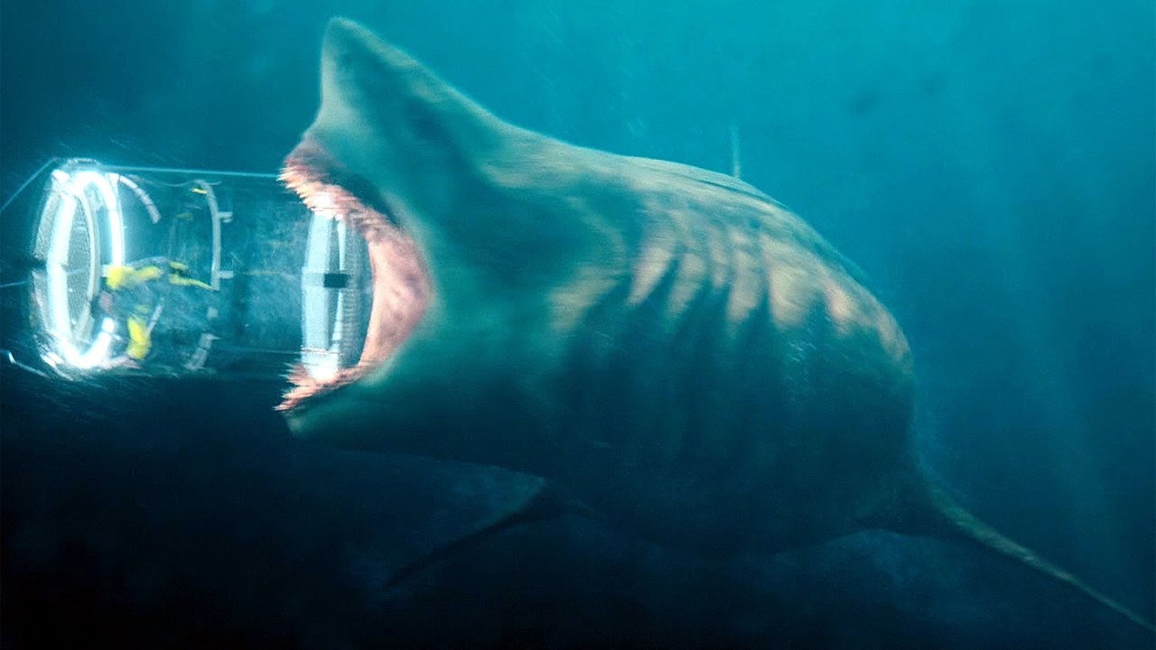 The Meg (2018) - Megalodon vs Shark Cage Scene (HD)