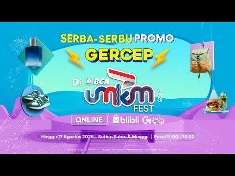 Serbu Promo Gercep Grab dan Blibli di BCA UMKM Fest 2025!