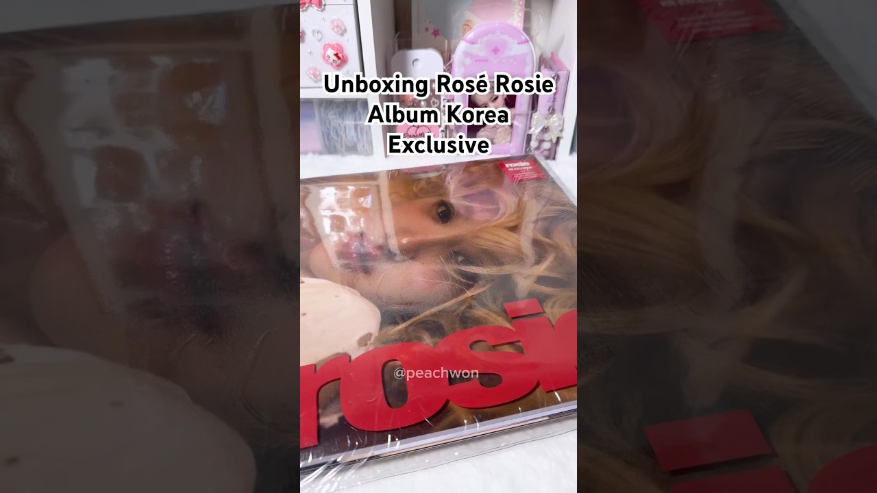 Unboxing Rosé's Korea-Exclusive Rosie Album 🎶