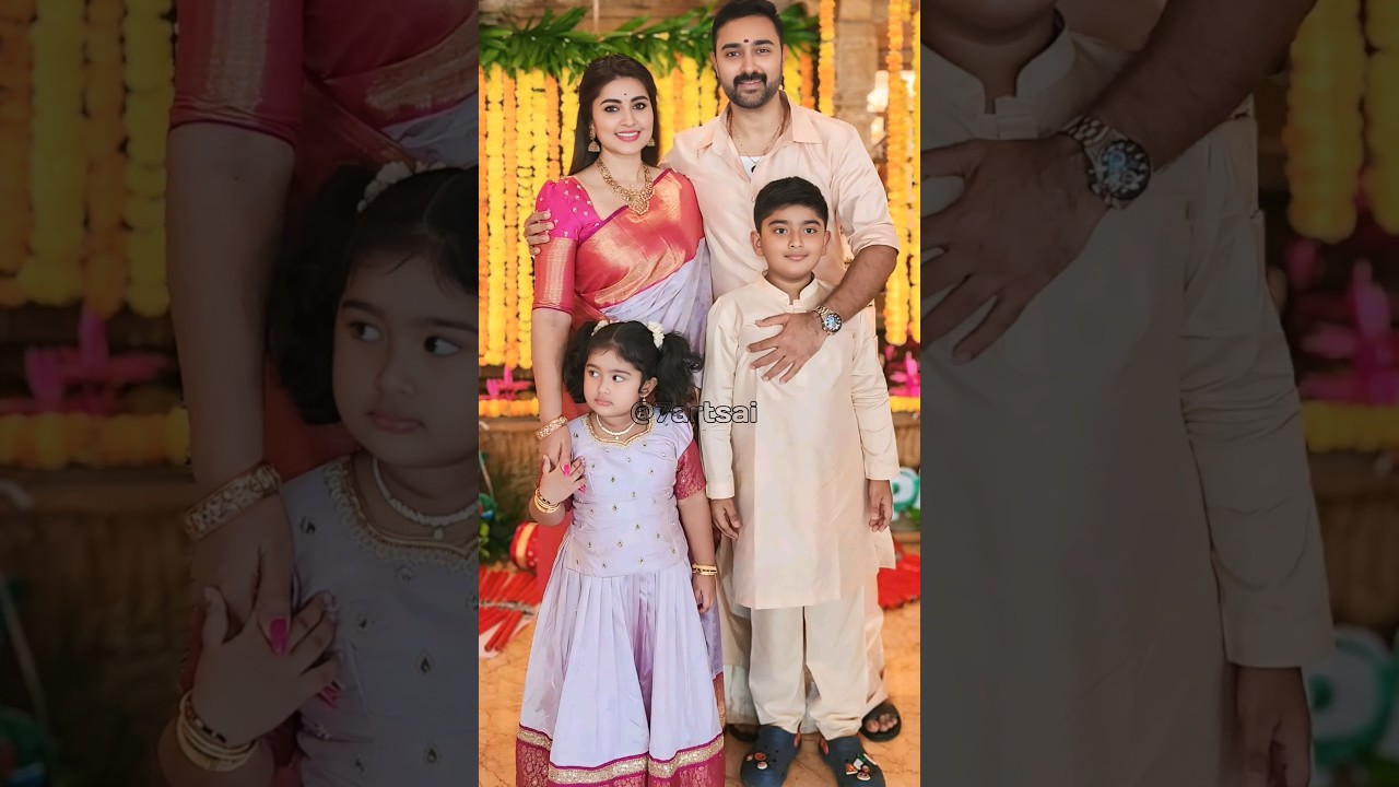 Sneha's Cute Family Moments π | Telugu & Tamil Celebrities