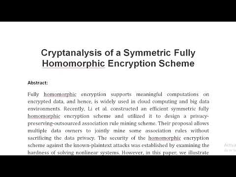 Cryptanalysis of a Symmetric Fully Homomorphic Encryption Scheme