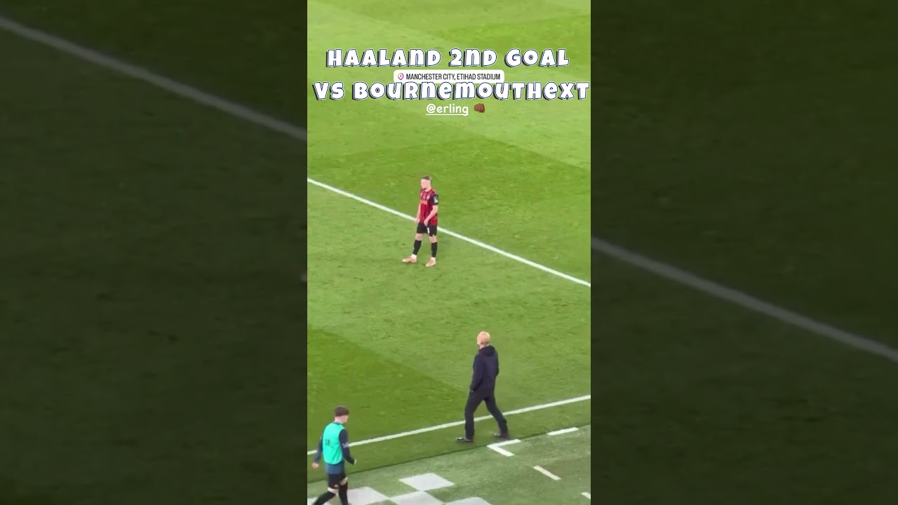 Haaland's Stunning Second Goal Secures Man City Victory vs Bournemouth ⚽