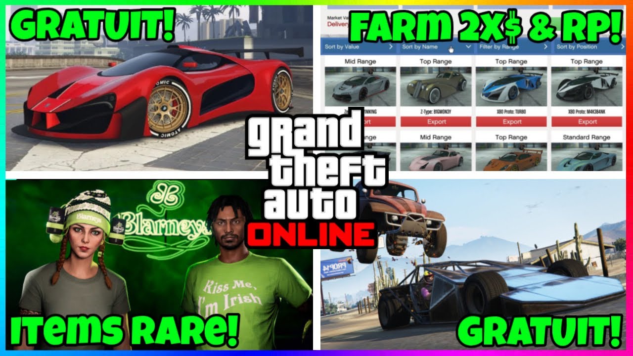 PROMO ET BONUS GTA ONLINE DE LA SEMAINE DU 12/3 & 2.500.000$ OFFERT 3 VOITURES GRATUITES GTA5 ONLINE
