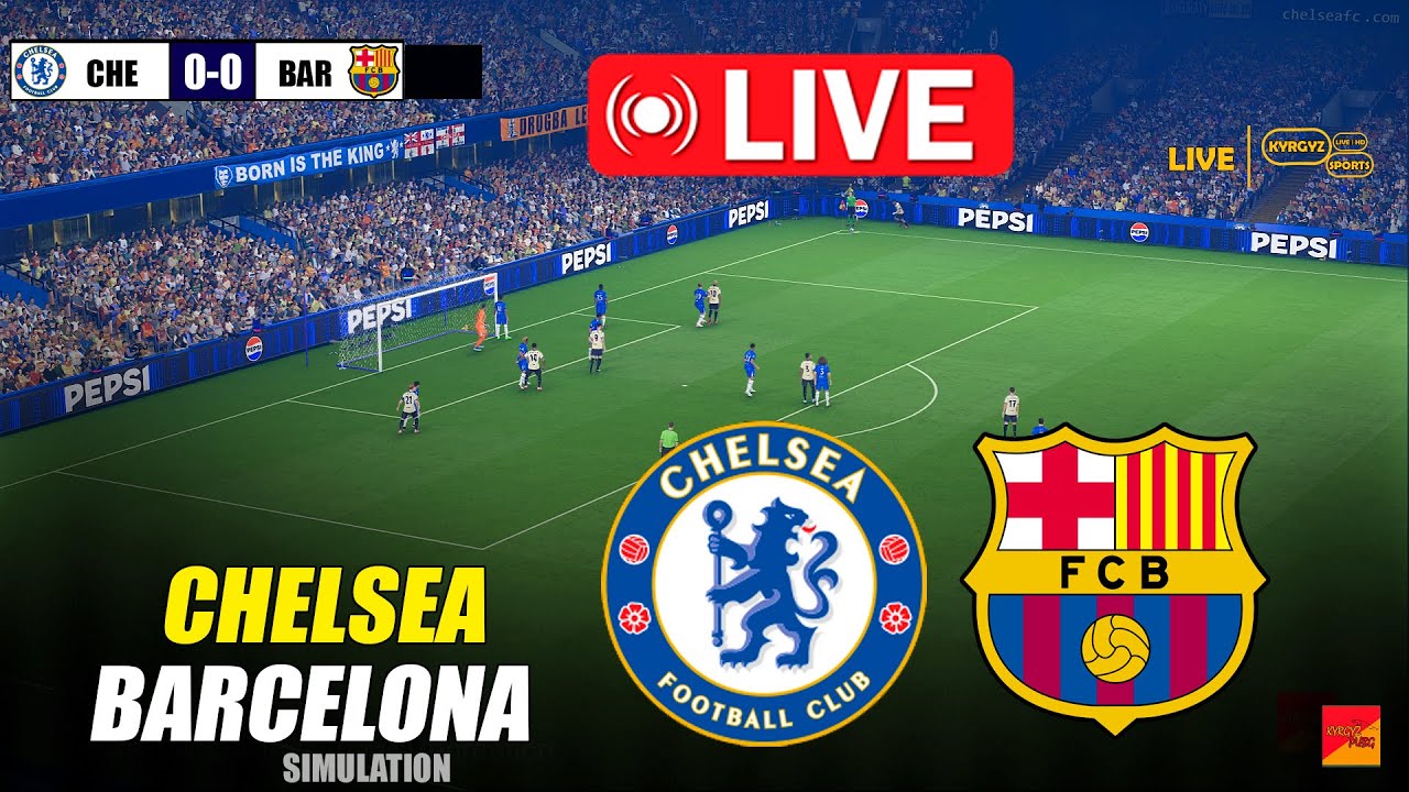 Chelsea vs Barcelona Live | PES 21 Simulation ⚽