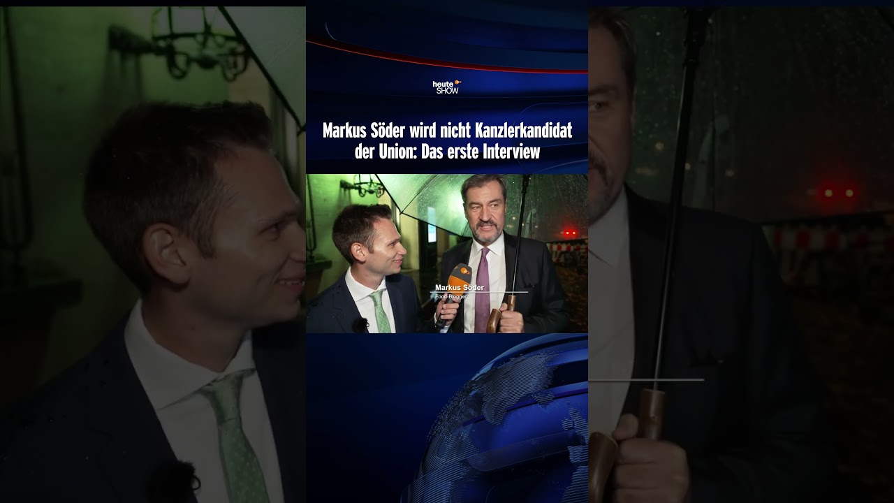 Söder wird nicht Kanzlerkandidat: Das erste Interview | heute-show #shorts