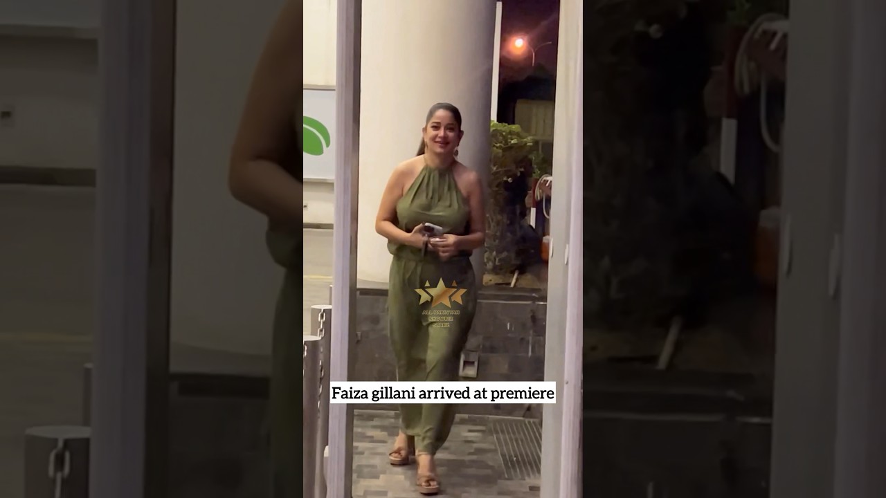 Faizagillani Spotted at the Star-Studded Nabaligha Fraad Premiere in Karachi 🎬