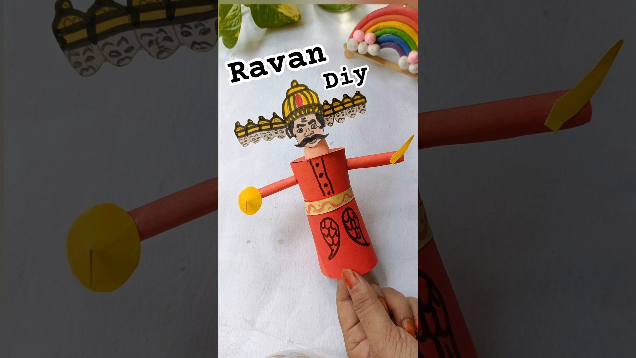 DIY RAVAN with Paper Cups for Dussehra 🏹