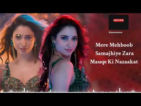 Aaj Ki Raat Maza Husn Ka Aankhon Se Lijiye (LYRICS) Madhubani Bagchi _ Tamannaah Bhatia _ Stree 2