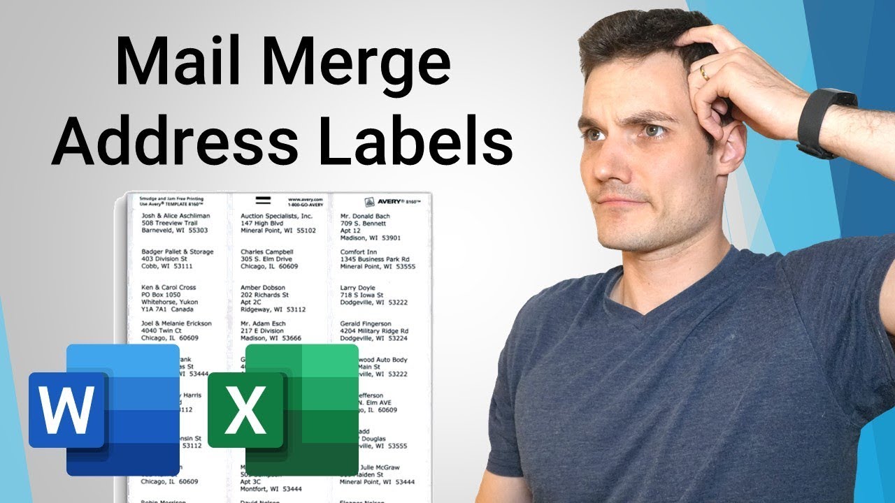 Mail Merge Address Labels with Office 365 ✉️