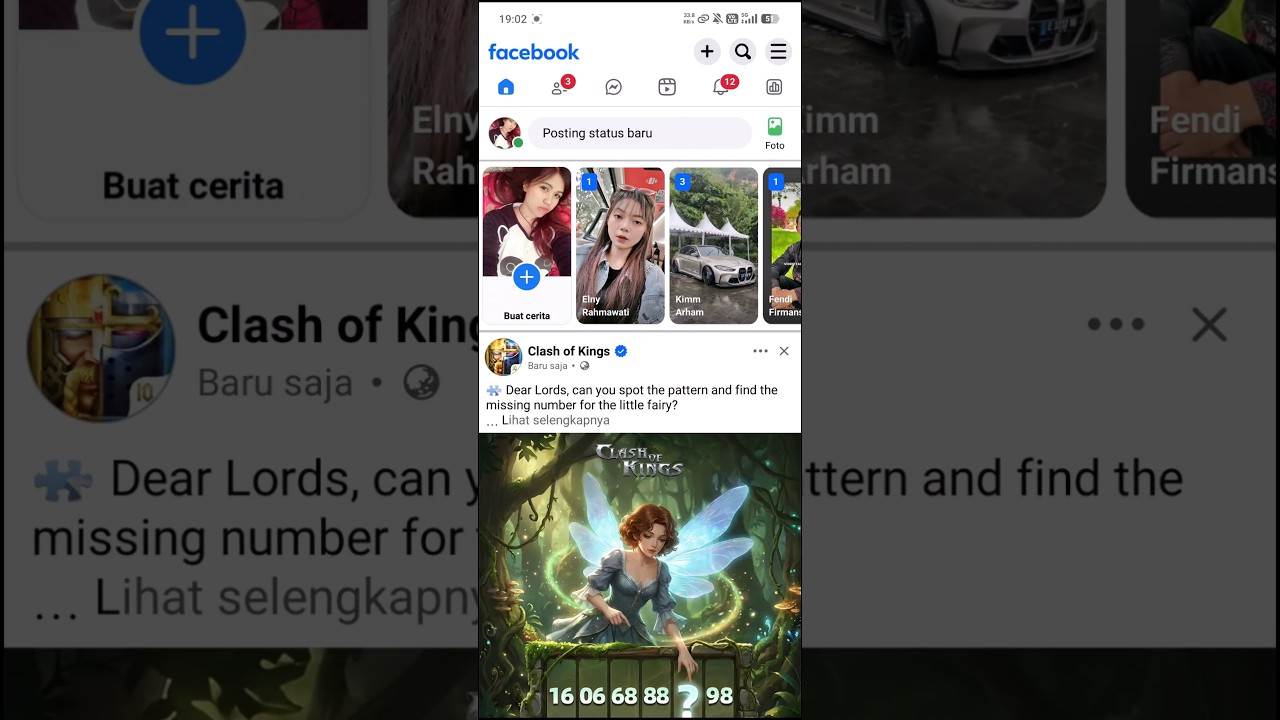 Clash of Kings: Quiz Fbook Open.
