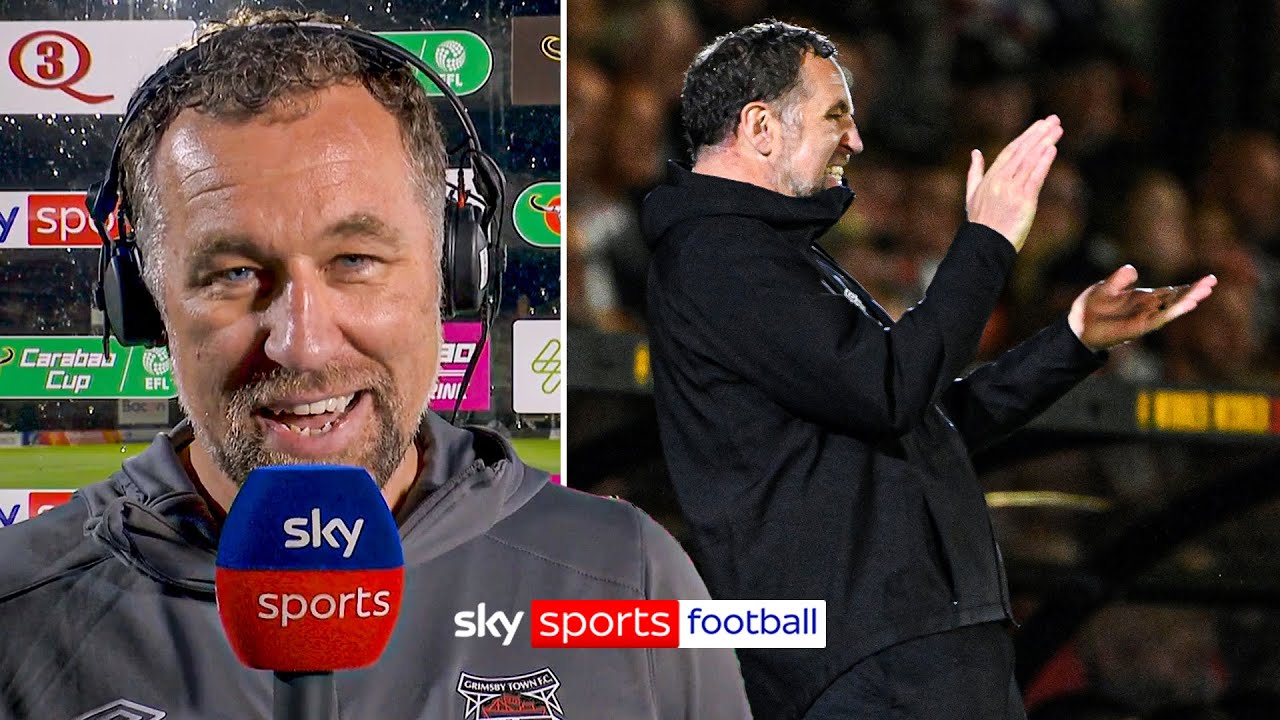 David Artell Reacts to Grimsby's Stunning Carabao Cup Victory Over Man United ⚽