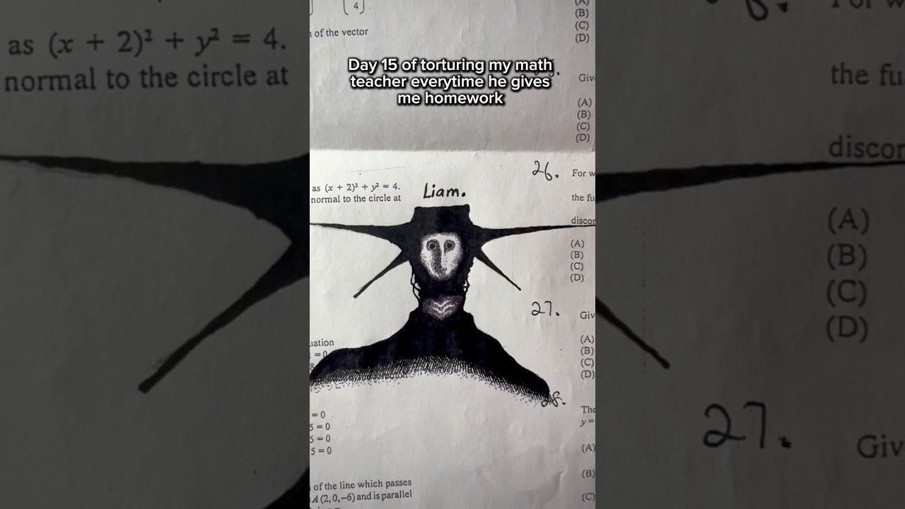 day 15 Day 15 of Pranking My Math Teacher with Homework ๐