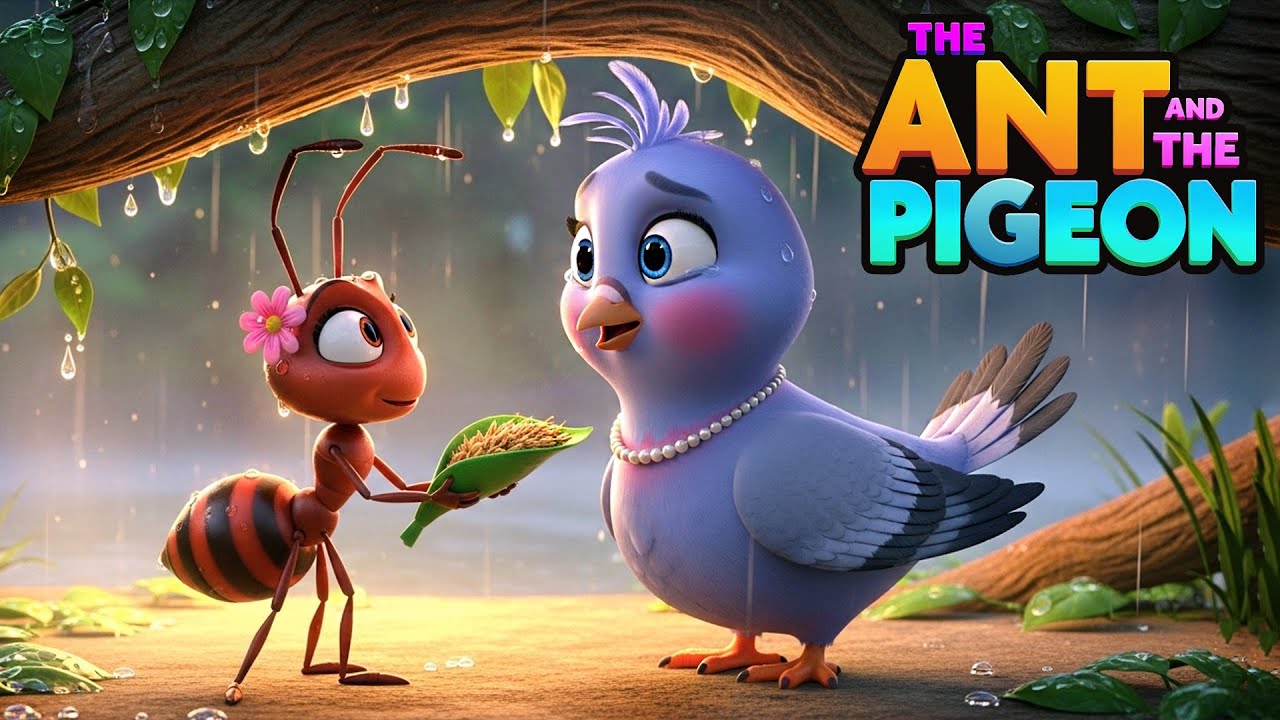 The Ant and the Pigeon 🐜🕊️ | Moral Bedtime Story
