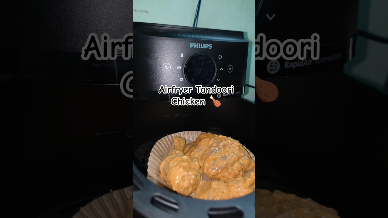 Airfryer Tandoori Chicken #philipsairfryer #tandoorichicken #airfryer #chicken #youtubeshorts #food