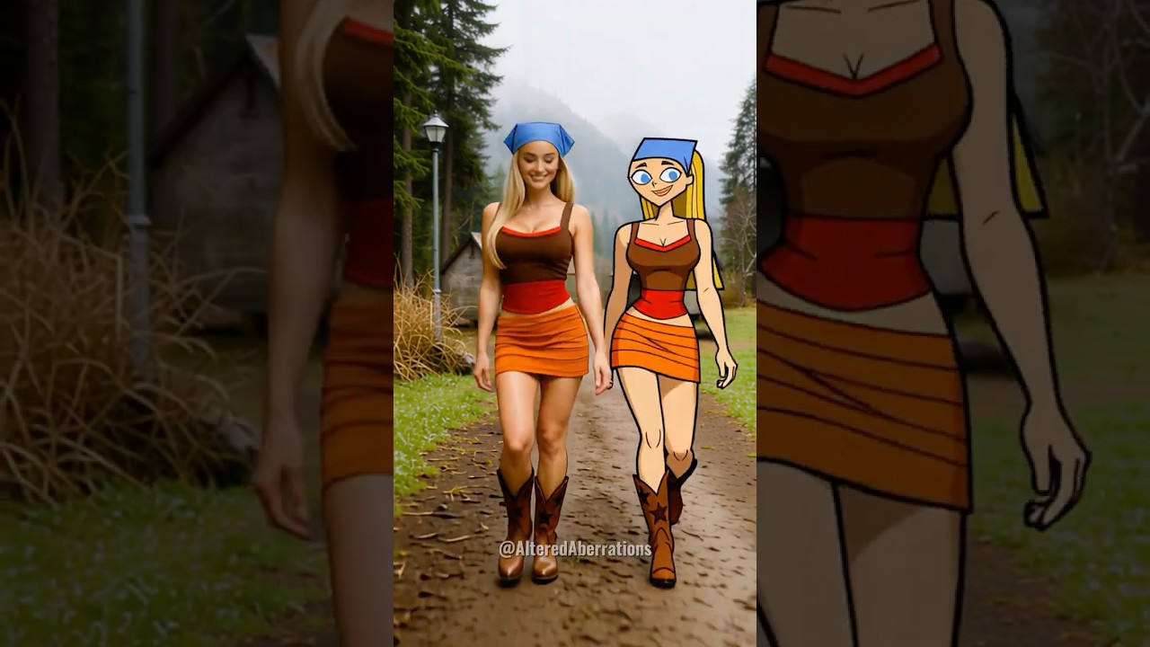 Total Drama Island: REAL vs CARTOON 💅 (Leshawna, Bridgette, Lindsay, & More)