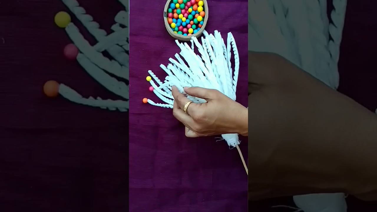 DIY Fruit Foam Net Cover Craft ๐