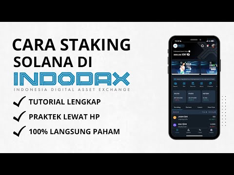 Berhasil ! Cara Staking Koin Solana Di Indodax