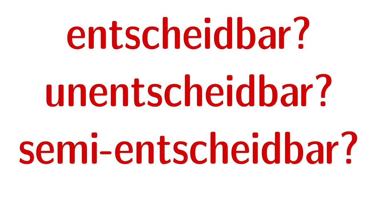 Entscheidbarkeit in der Informatik: Klar verständlich erklärt 🤖