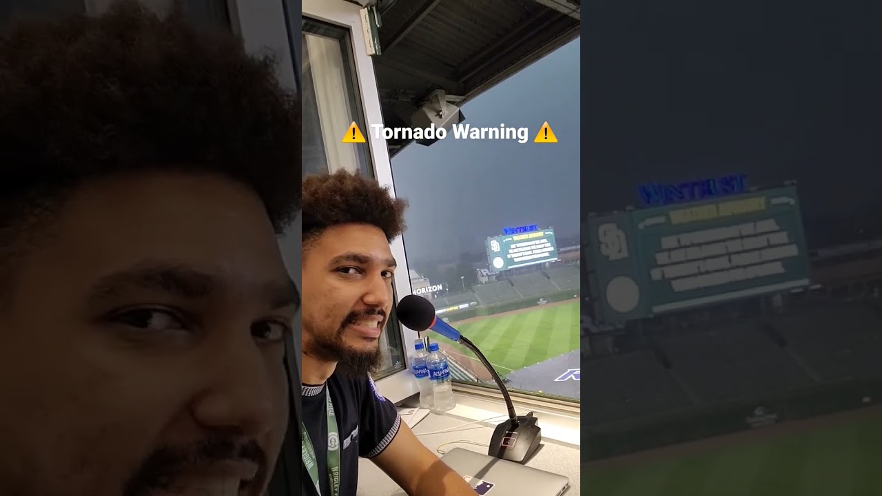 Tornado Warning During Baseball Game