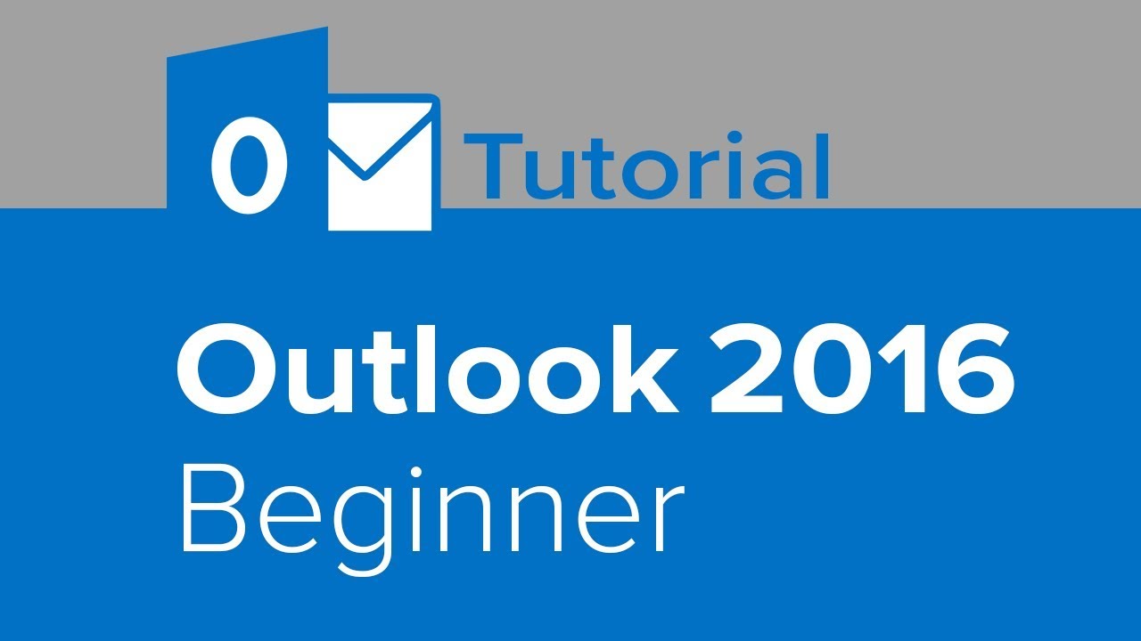 Outlook 2016 Beginner Tutorial 📧