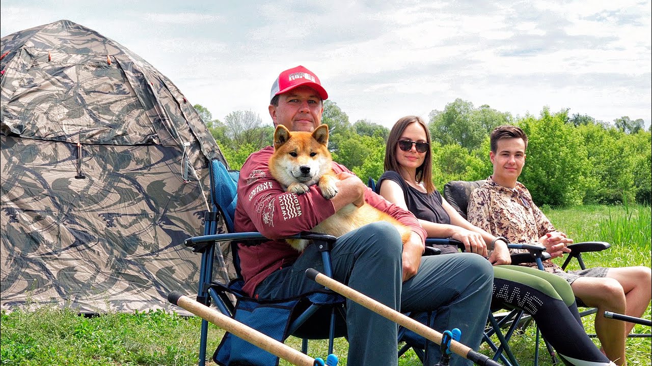 Ночная семейная рыбалка: карась и карп на удочку 🎣