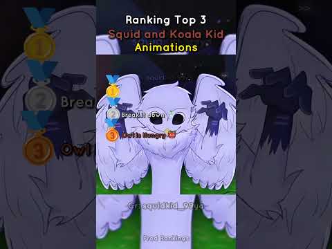 Ranking Top 3 Squid & Koala Kid Animations 🌙 | 99 Nights in the Forest (Roblox) #roblox #animation