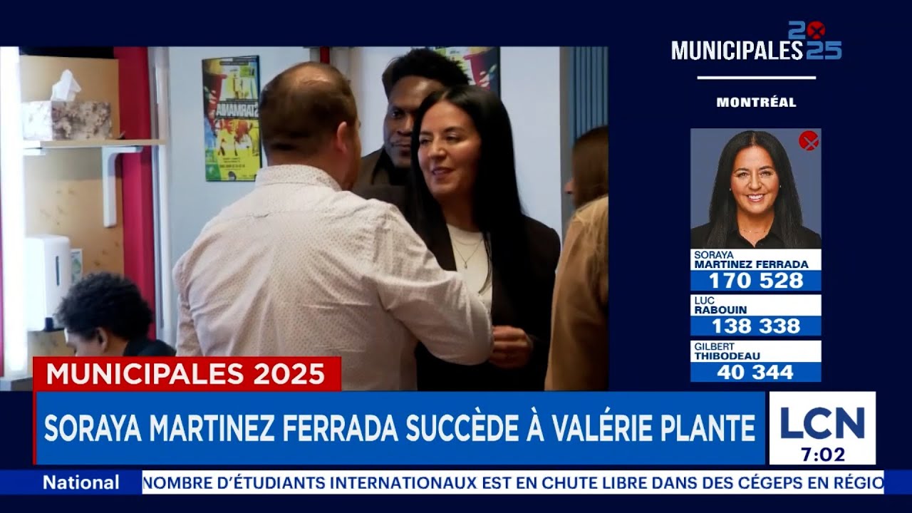 Mairie de Montréal : Soraya Martinez Ferrada succède à Valérie Plante