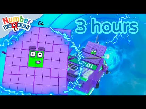 🌈Colourful Maths 🌈| 3 hours of Numberblocks full episodes | Maths for Kids | Learn to Count