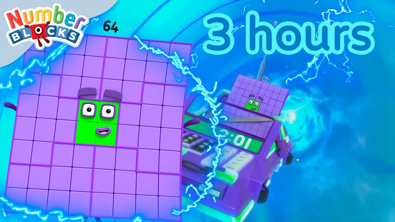 Colourful Maths: 3 Hours of Numberblocks Full Episodes | Learning to Count for Kids