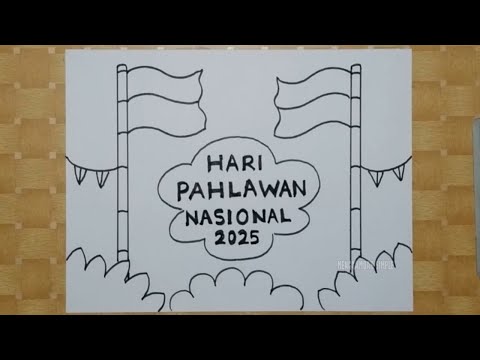 Menggambar poster tema Hari Pahlawan Nasional tahun 2025