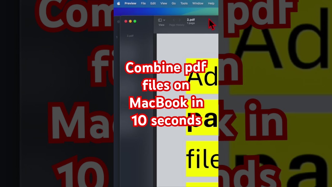 Quick Guide to Merging PDF Files on MacBook in 10 Seconds