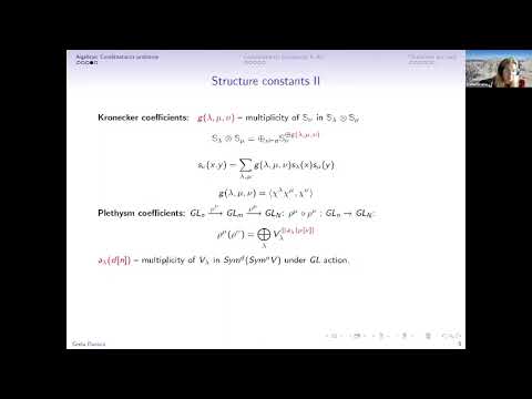 Computational Complexity in Algebraic Combinatorics by Greta Panova