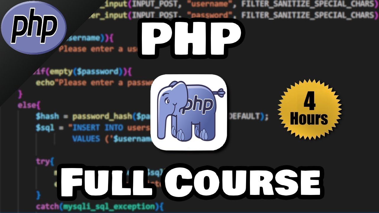Free PHP Full Course for Beginners 🐘