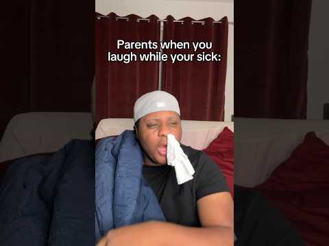 Parents When You Laugh While Your Sick 🤣 #comedy #skit #funny