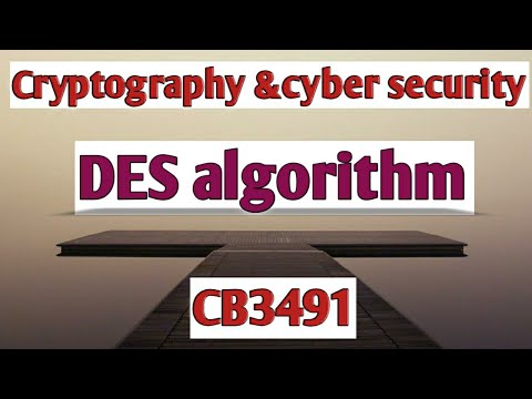 DES algorithm in Cryptography and cyber security tamil||CCS||Anna university reg-2021.